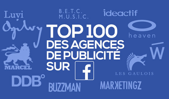 Arôme dans le top 100 des agences de pub sur Facebook