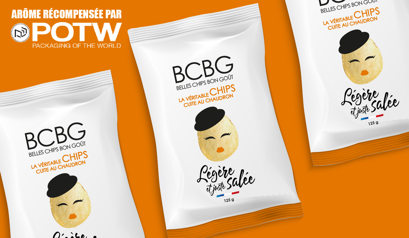 Chips BCBG récompensée par Packaging of the World