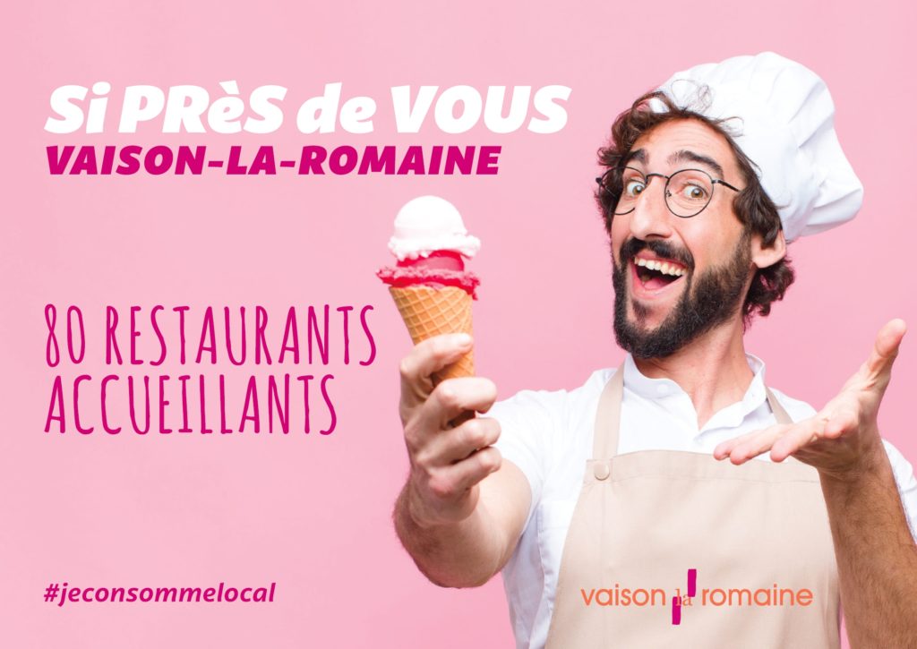 Campagne publicitaire affichage pour Vaison la Romaine