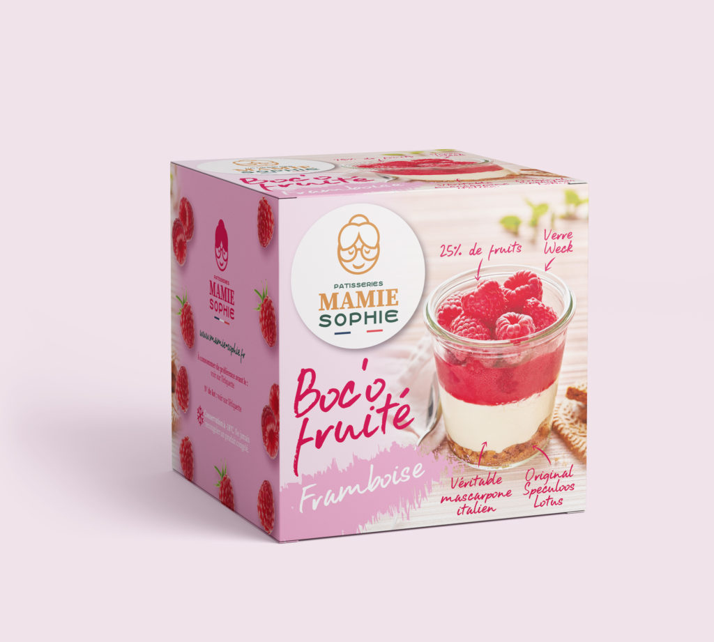 Mamie Sophie PMS, packaging dessert