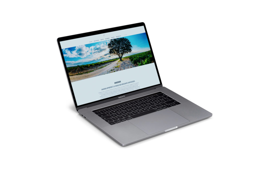 Anagram branding marque vin