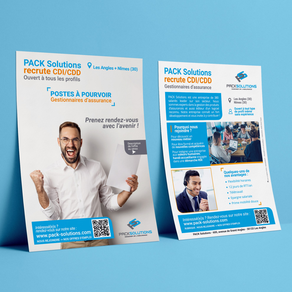 mockup pack solutions flyer
