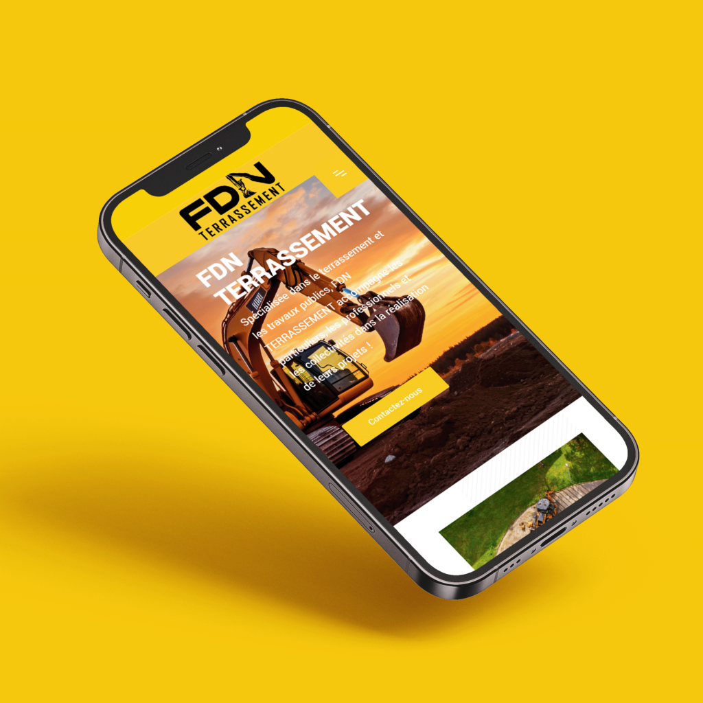 FDN Terrassement, création site internet